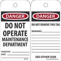Nmc TAGS, DANGER, DO NOT OPERATE RPT2ST